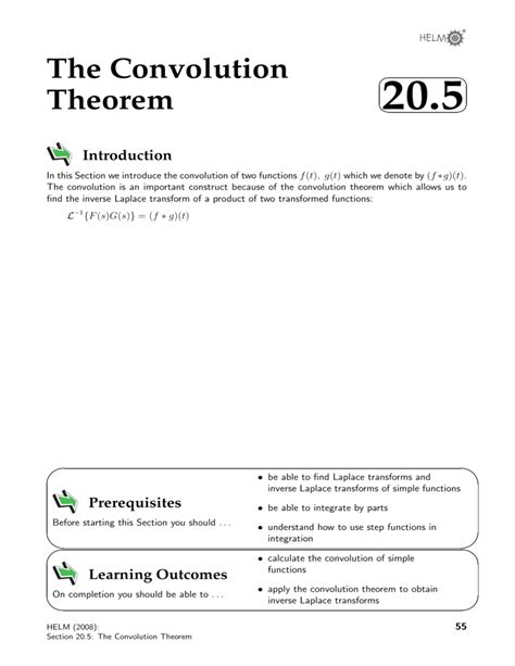 The Convolution Theorem