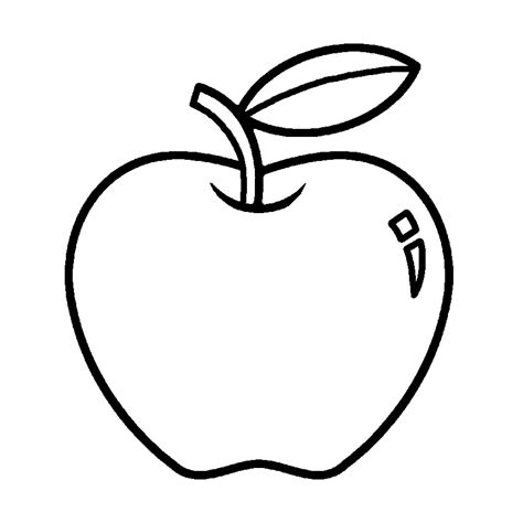 Apple outline clipart | Clipart Nepal