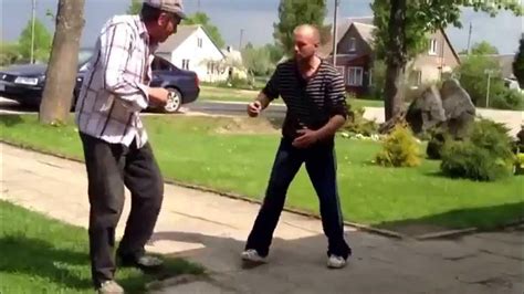 Funny drunk Lithuanian man trying to fight - YouTube