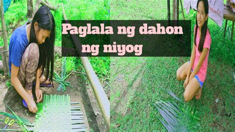 PAGLALA NG DAHON NG NIYOG - YouTube