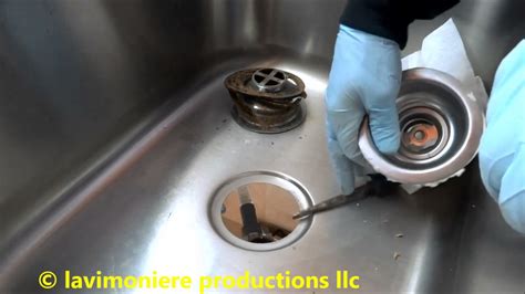 kitchen sink drain leaking at basket strainer - YouTube