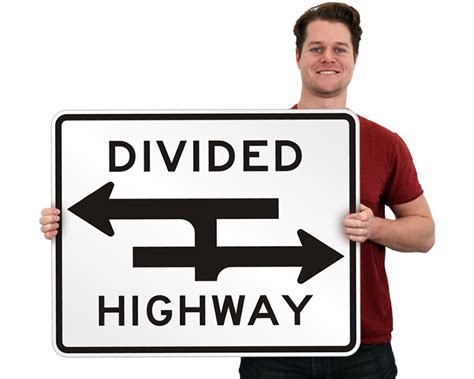 Divided Highway Signs | Divided Road