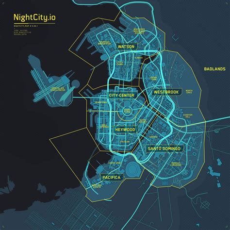 Cyberpunk Usa Map