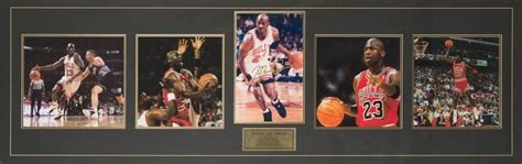 "Air Jordan" Memorabilia Display with Signed Photo - Sporting ...