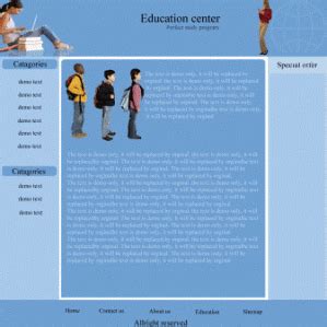 Education website templates « Templatesbox's