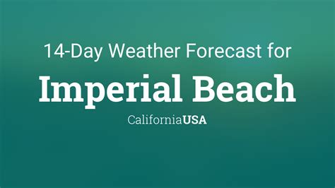 Imperial Beach, California, USA 14 day weather forecast