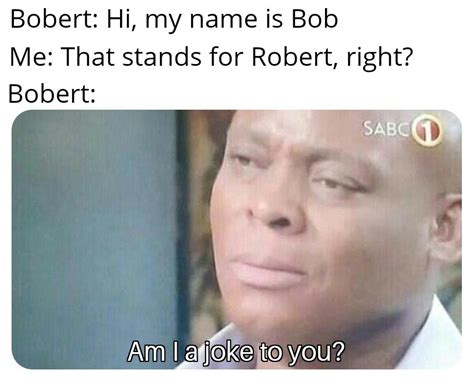 I'm sorry Bobert. : r/memes