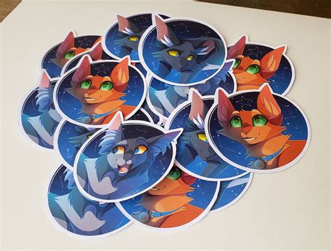 Warrior Cats Stickers Rusty Graypaw & Ravenpaw | Etsy