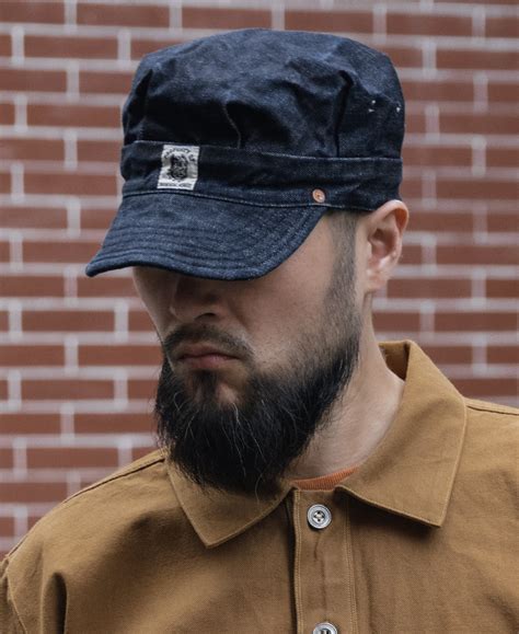 Indigo Denim Railroad Engineer Cap | Olderbest