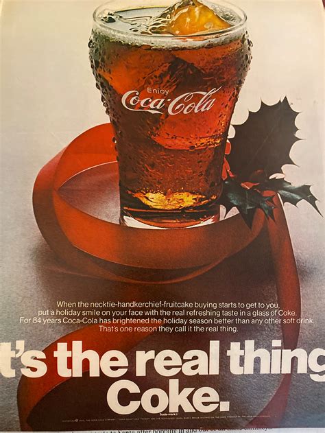 Coca Cola ad from 1970 holiday vintage ad | Etsy