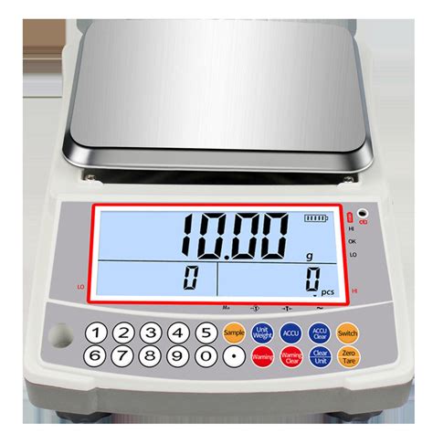 Industrial Digital Coin Counting Weighing Scale 1kg - 3kg Capacity With Large LCD Display