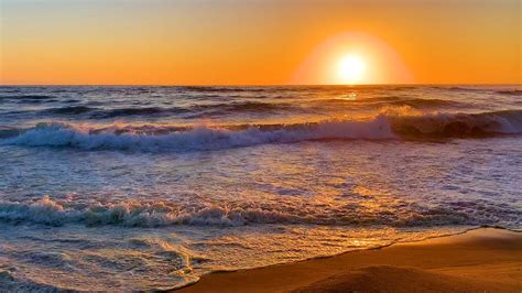 Sunset Therapy: 45 Minutes of Beautiful Beach Sunset Video & Ocean Waves (4K Monterey ...