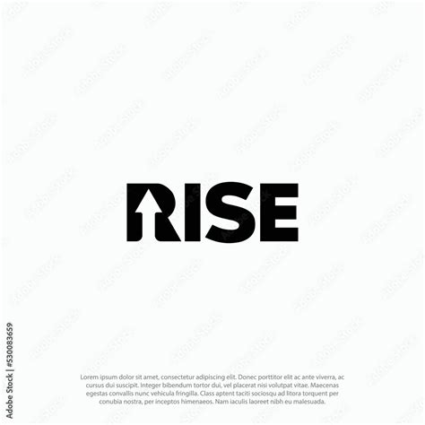 Rise logo with Letter R arrow logo template vector eps. Unique logo ...