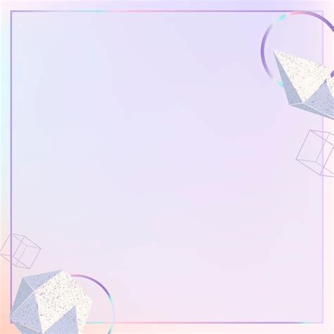 Free Vector | Geometric shapes border background design space