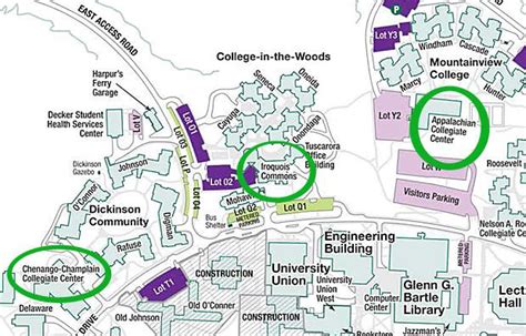 Suny Binghamton University Campus Map