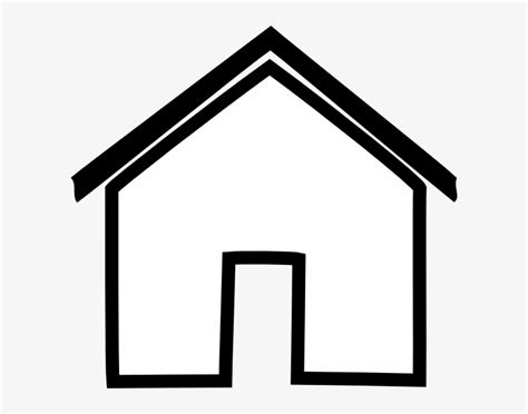 School Building Clipart Black And White - House Outline Clip Art ...