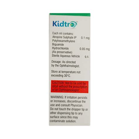 KIDTRO Eye Drops 5ml : Price, Uses, Side Effects | Netmeds