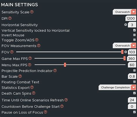 KovaaK's Settings - Main | KovaaK's Wiki