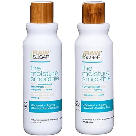 Amazon.com : Raw Sugar Coconut + Raw Honey + Sweet Almond Milk Shampoo ...