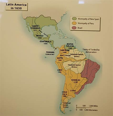 Solved Latin America in 1650 Viceroyalty of New Spain | Chegg.com