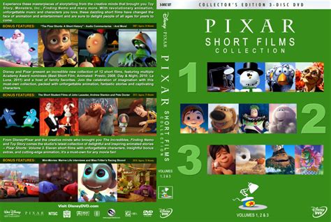 Pixar Short Films Collection - Volumes 1, 2 & 3 (2007-2018) R1 Custom ...