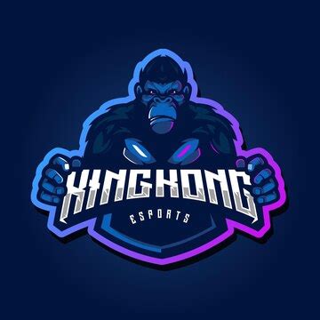 Premium Vector | Kingkong esports mascot logo