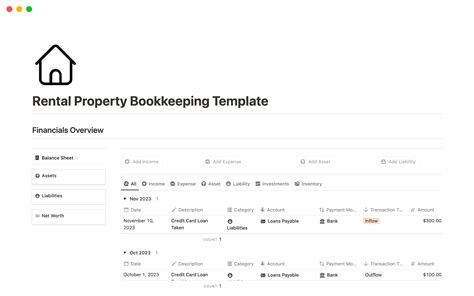 Rental Property Bookkeeping Template | Notion Marketplace