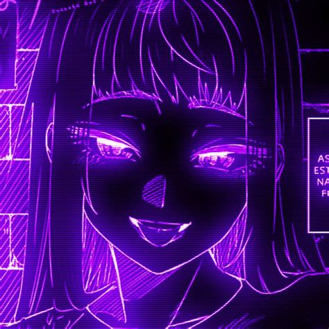 Anime icon purple aesthetic