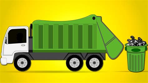 Garbage Truck Car Garage | Car Wash Videos | Street Vehicles | Garbage Truck Cartoon for Kids ...