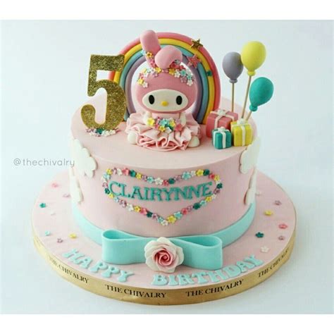 My Melody Cake | Birthday cake kids, Cake designs birthday, Cake creations