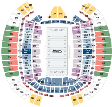 Seahawks | Interactive seating chart | Seattle Times Newspaper