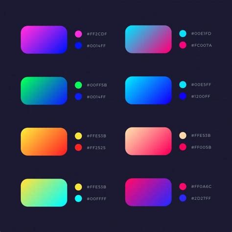 gradient colour with code on Behance | Color design inspiration, Color ...