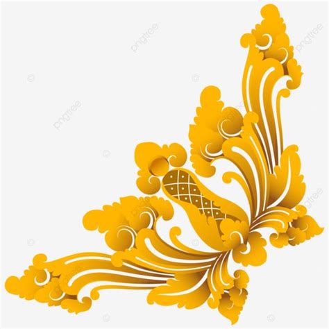 Ornamental Corner Vector Art PNG, Balinese Corner Ornament Design ...