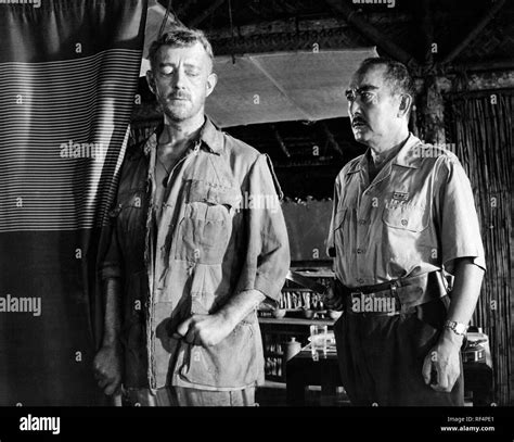 the bridge on the river kwai, alec guinness and sessue hayakawa, 1958 Stock Photo - Alamy