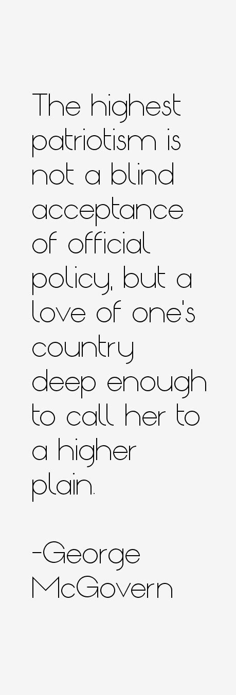 George McGovern Quotes & Sayings