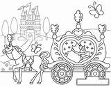 Cinderella Carriage Coloring Pages Sketch Page sketch template