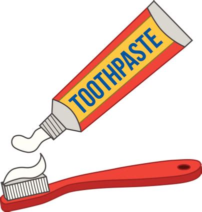 Toothpaste And Toothbrush Stock Illustration - Download Image Now - iStock