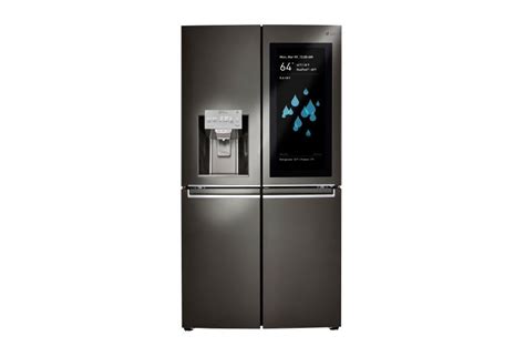 LG LNXS30996D: LG InstaView ThinQ™ Black Stainless Steel Refrigerator ...