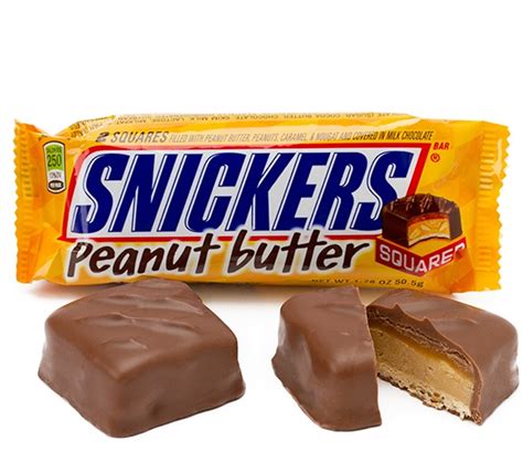 Snickers Peanut Butter Squared Count Good 1.78 Ounce 18 Count - Mad Al Candy