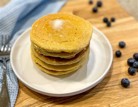 Cornmeal Pancakes - Pebbles and Toast