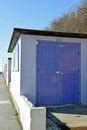 Free Stock Photo 8060 Row of brightly coloured beach huts | freeimageslive