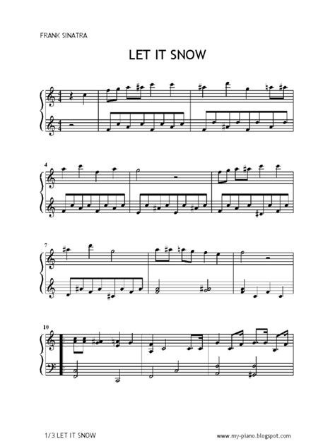 Let It Snow Piano Sheet Music