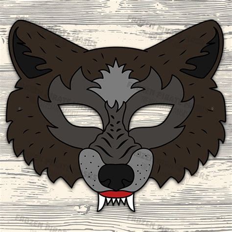 Printable wolf mask - jzagogreen