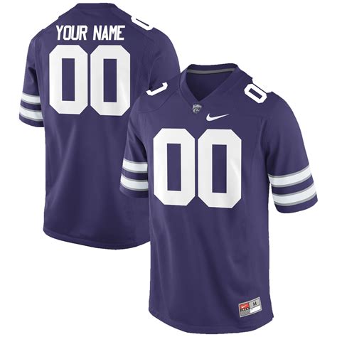 Nike Kansas State Wildcats Purple Custom Replica Football Jersey