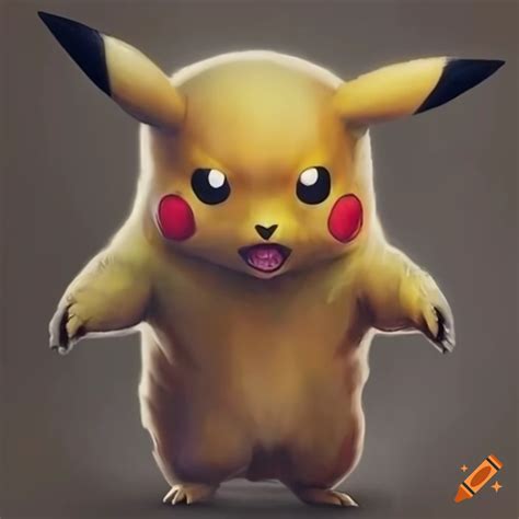 Hyper realistic pikachu artwork on Craiyon