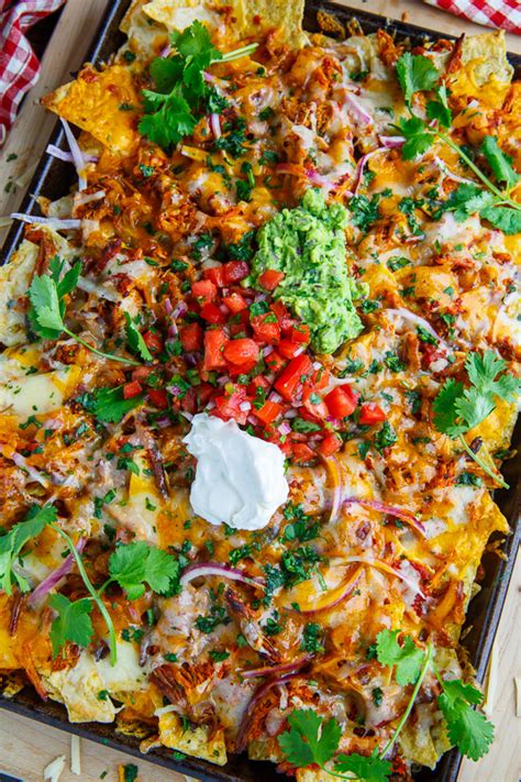 Loaded Chipotle Carnitas Nachos Recipe on Closet Cooking