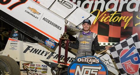 Kyle Larson Claims World of Outlaws Win at Lawrenceburg | Winged Nation