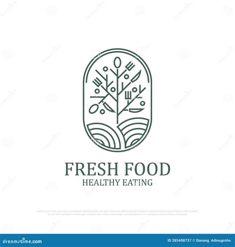 Minimalist Fresh Food Logo Illustration,fresh Logo Design with Outline Art Shape, Best for ...