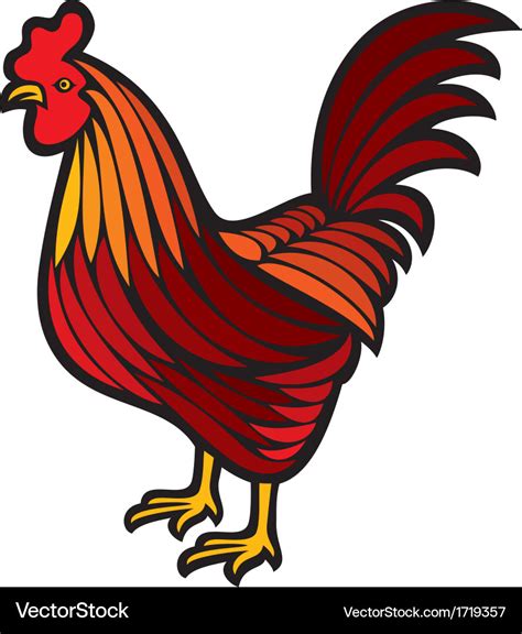 Rooster Royalty Free Vector Image - VectorStock