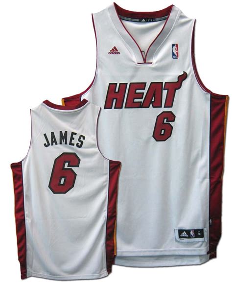 LeBron James Miami Heat #6 Revolution 30 Swingman Adidas NBA Basketball ...
